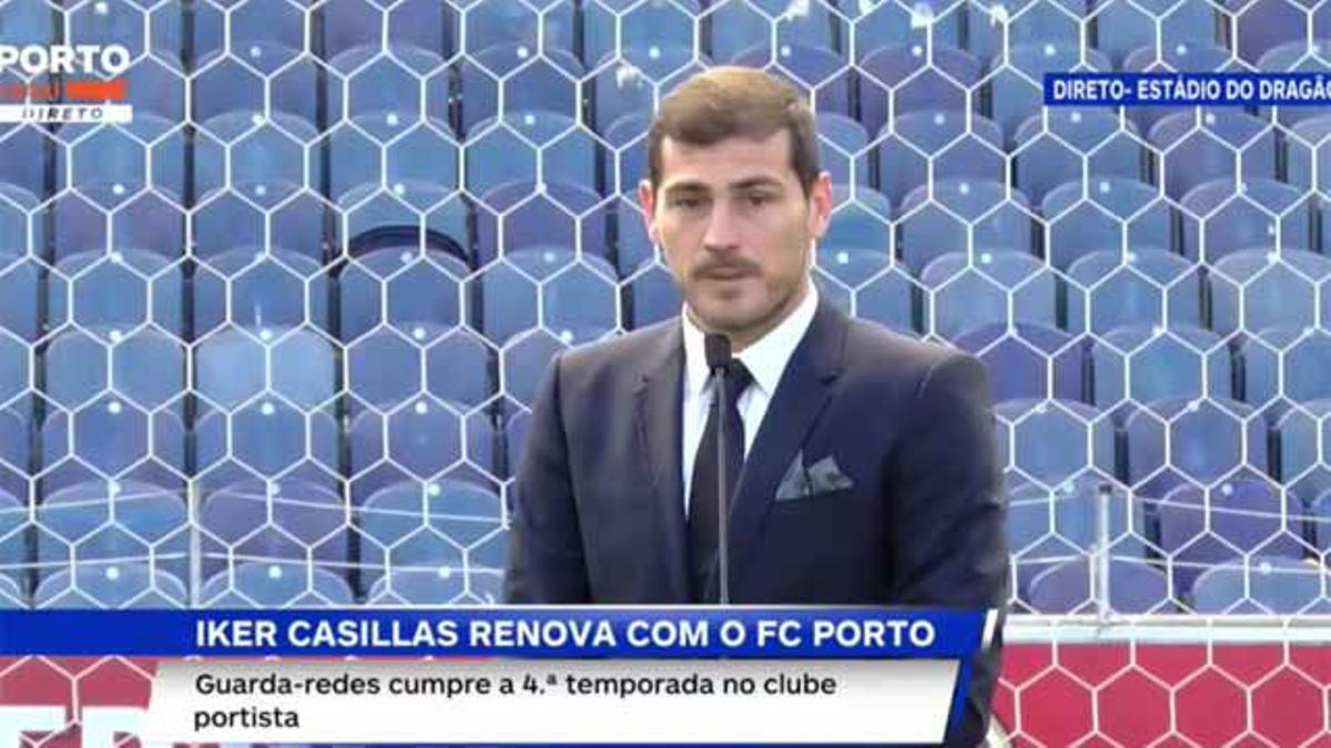 Casillas, agradecido al Oporto: "Apostar por alguien de 37 años no es fácil"