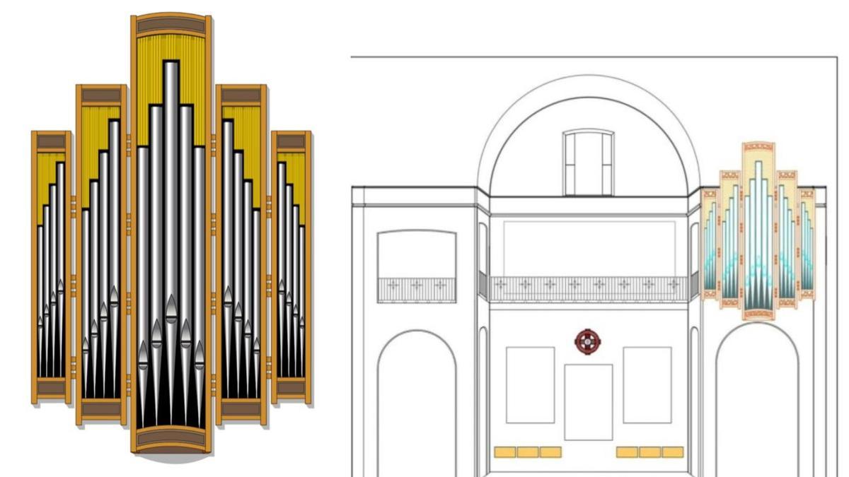 Ubicación del nuevo órgano de Nules, que emulará al que se construyó en 1563.