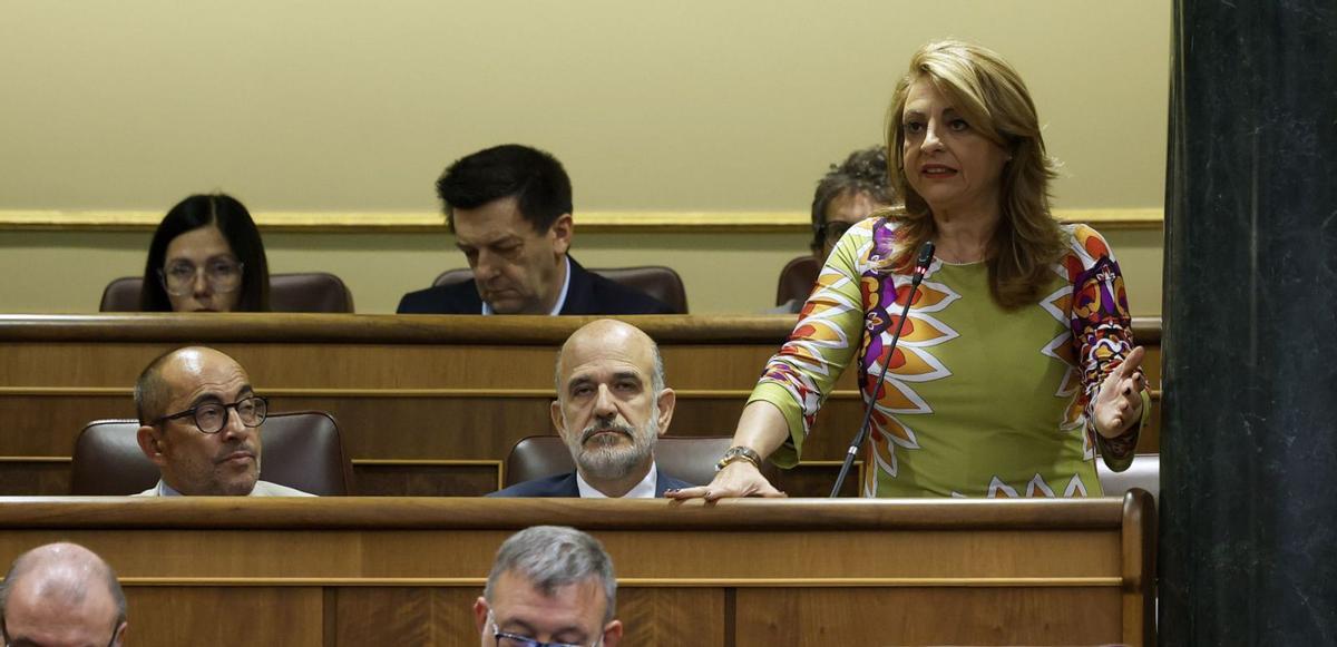 La diputada de Coalición Canaria Cristina Valido en el Congreso de los Diputados.