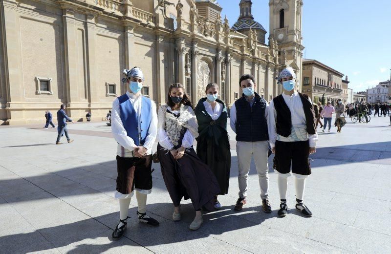 La basílica del Pilar recibe a los zaragozanos con aforo reducido y medidas de seguridad