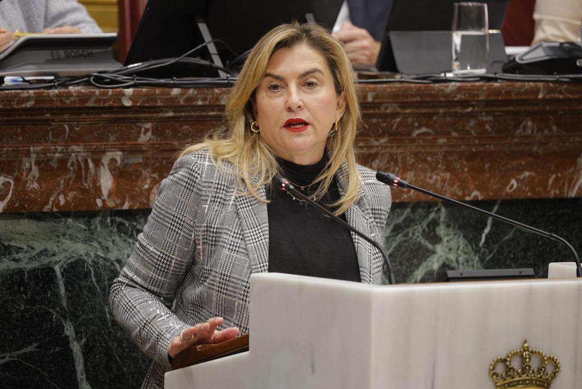 Carmina Fernández, portavoz socialista en la Asamblea Regional.