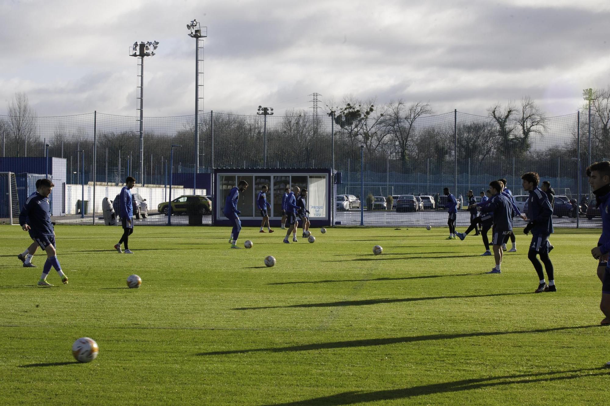 Las imágenes del entrenamiento del Oviedo