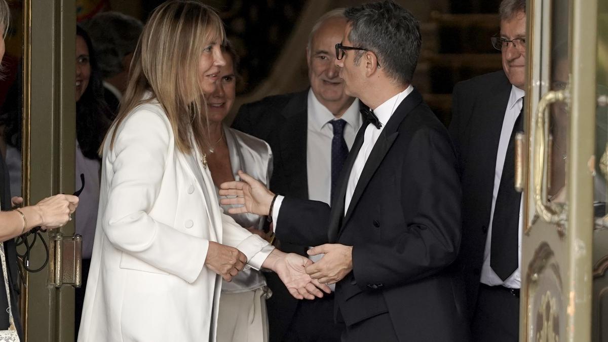 Madrid. 05.09.2024. Isabel Perelló, presidenta del Tribunal Supremo y Félix Bolaños. Acto de apertura del año judicial