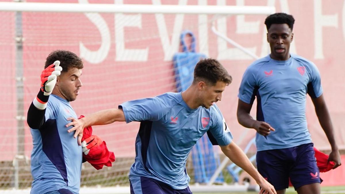 Entrenamiento del Sevilla FC