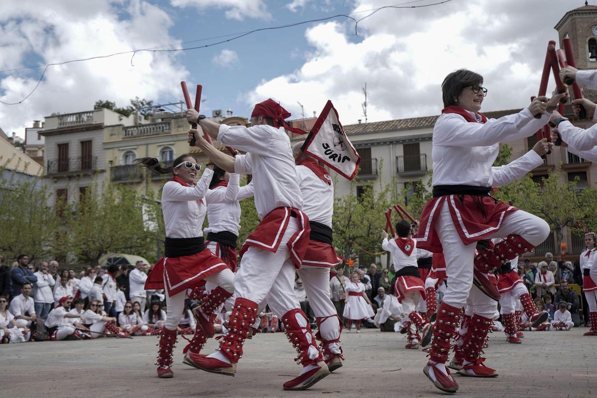 Ball de bastons a les caramelles de Súria de l’any passat