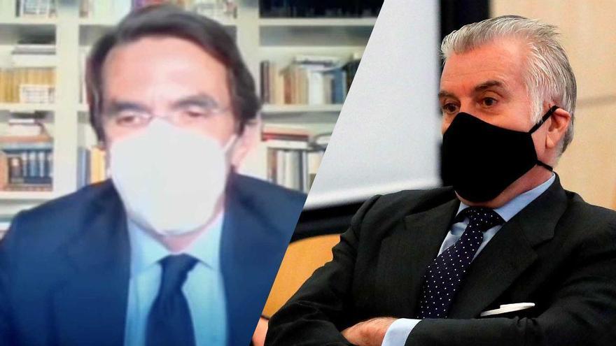 Aznar y Rajoy hacen piña para negar la caja b y culpar de todo a Bárcenas