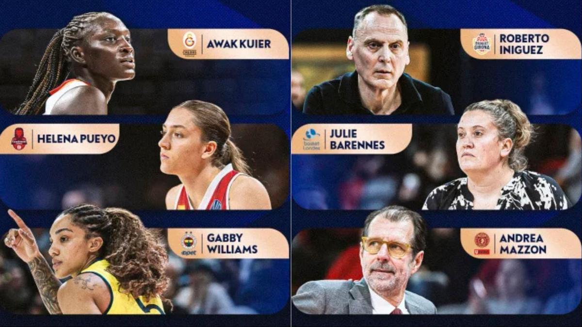 Anuncio de los finalistas a mejor jugadora defensiva y a entrenador de la Euroliga.