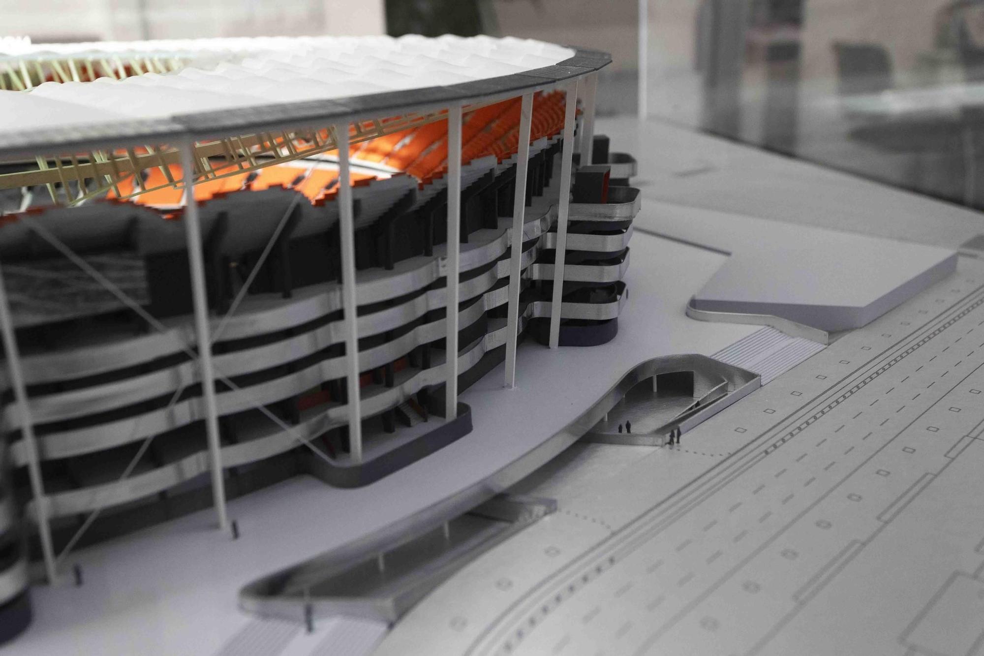 Maqueta del nuevo estadio de Mestalla
