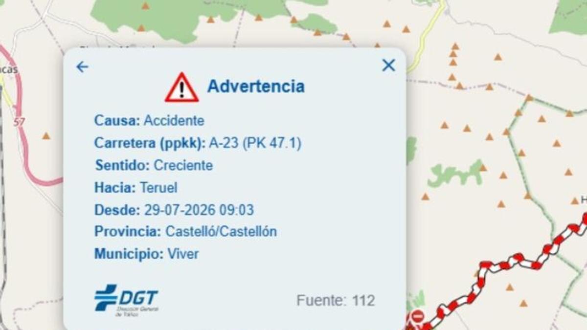 Accidente A 23