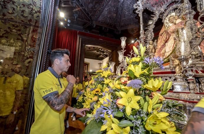 16/08/2017 TEROR. Visita de la UD Las Palmas a la Virgen del Pino en la Básilica de Teror. FOTO: J.PÉREZ CURBELO