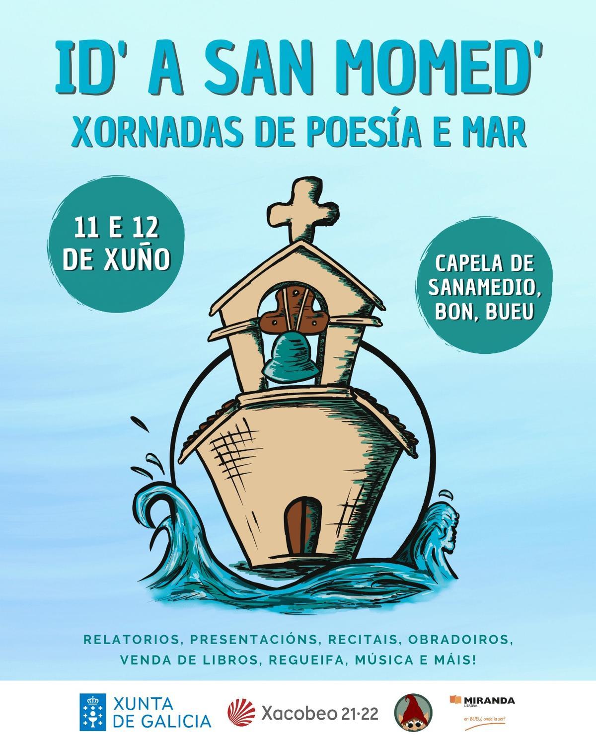 O cartel das xornadas "Id' a San Momed".