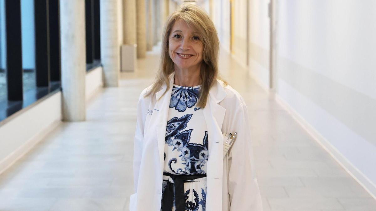 La doctora Isabel Lorenzo, en el Cunqueiro.