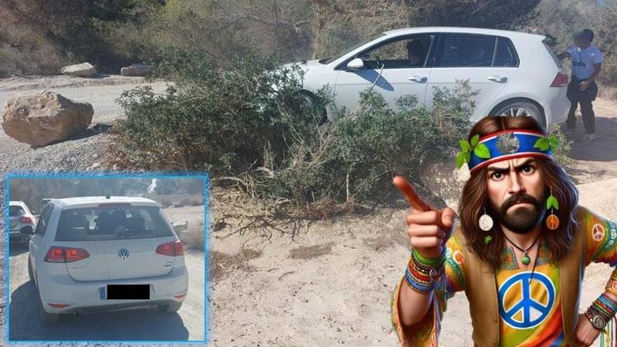 6.000 euros de multa por aparcar en zona protegida en Ibiza