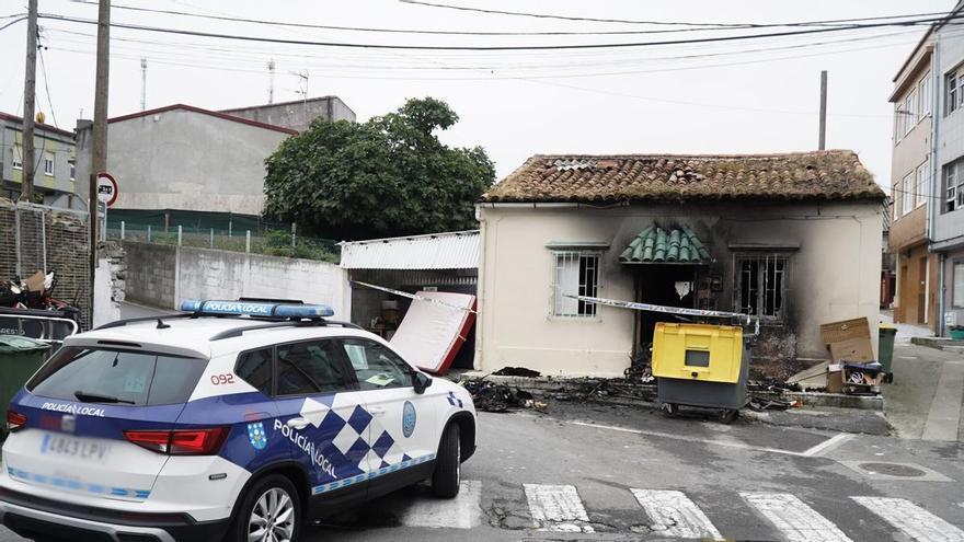 Incendio en una casa de Mesoiro