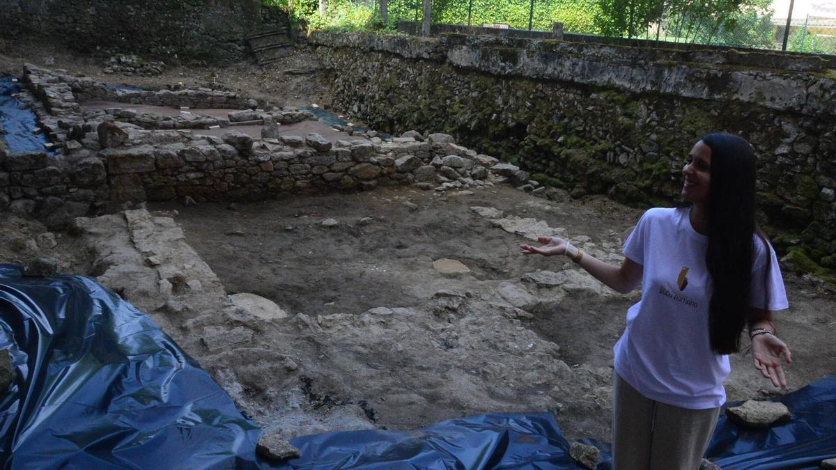 El inicio de las visitas guiadas a principios de este verano en el «Bueu Romano»