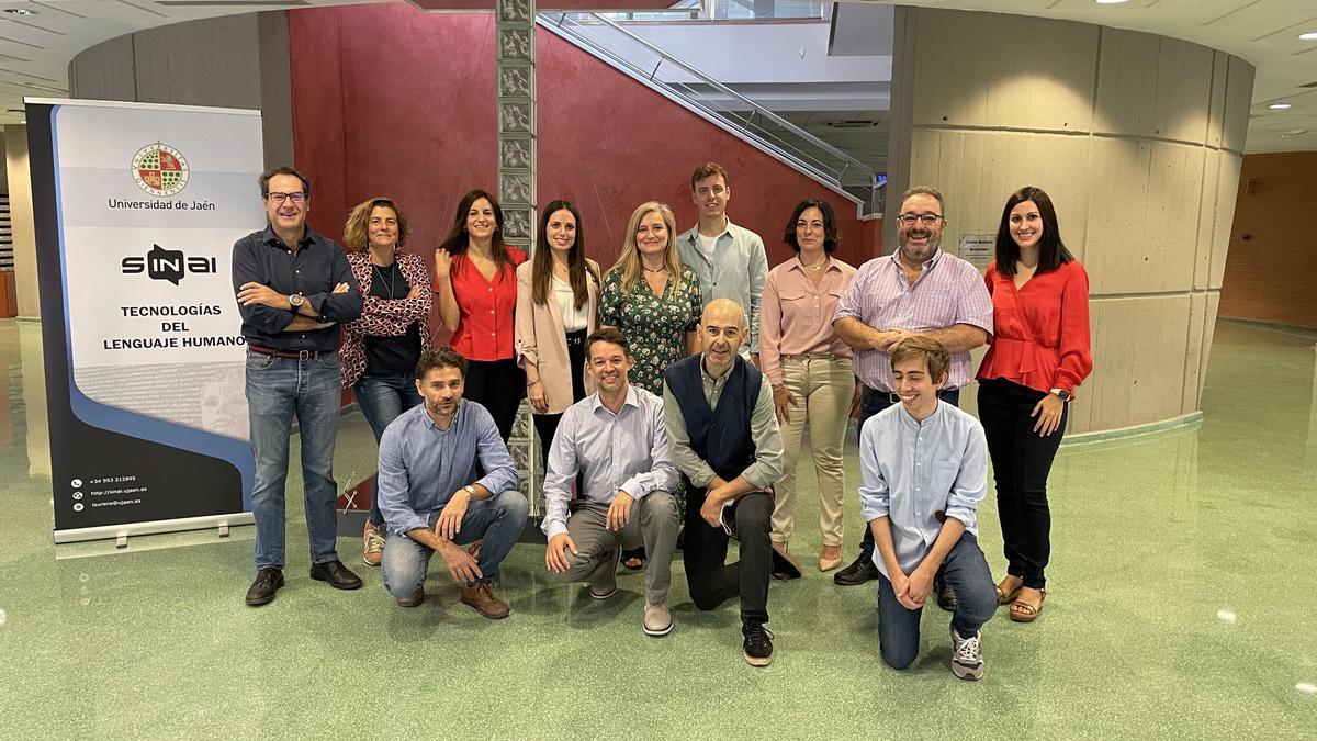 Los integrantes del equipo de investigación SINAI de la Universidad de Jaén.