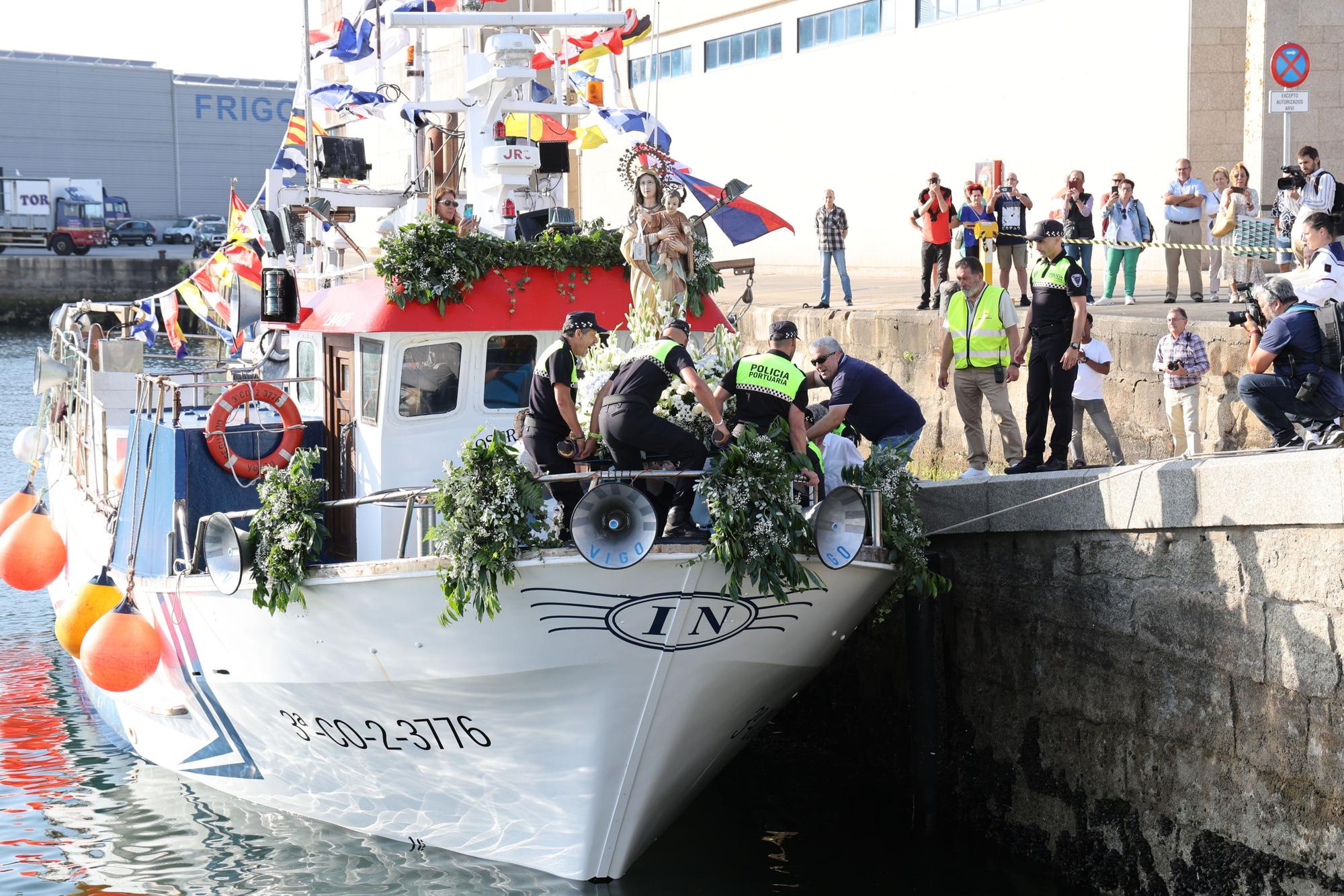 Pasión por la patrona de los mares en Vigo