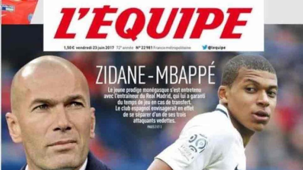 Zidane ha hablado con Mbappé