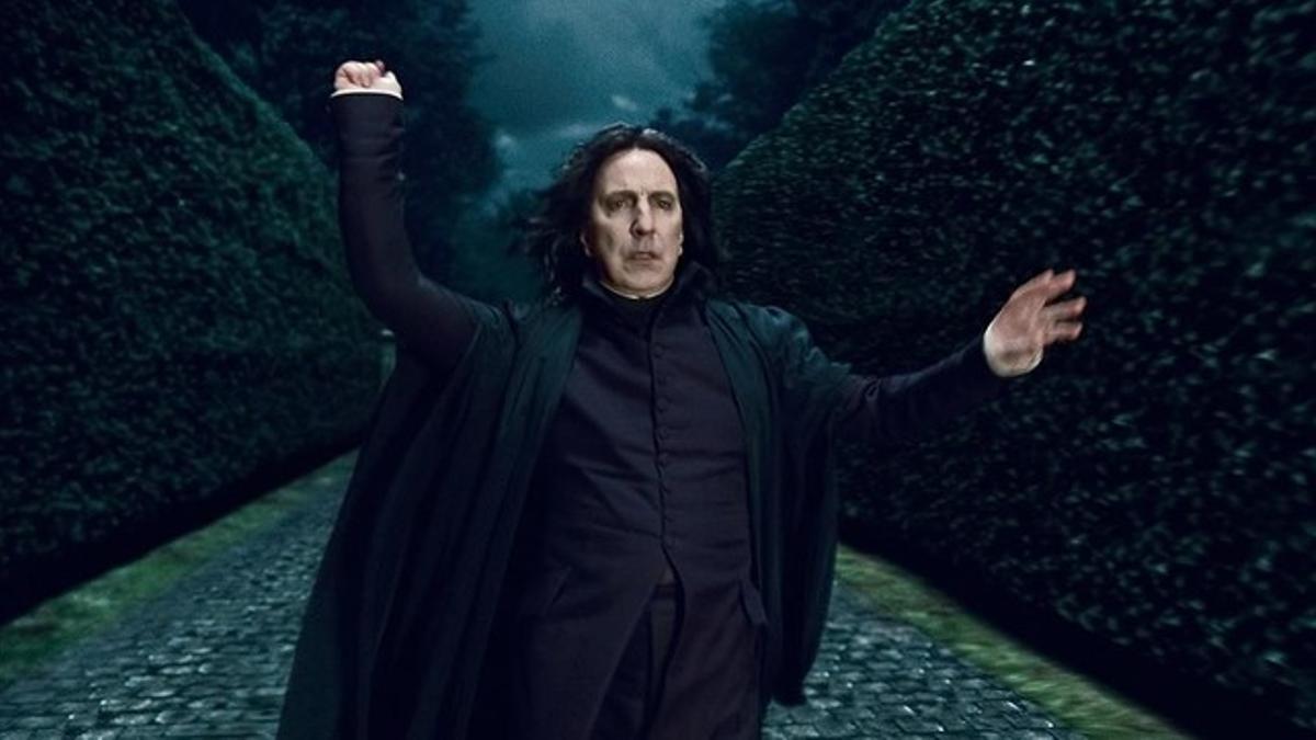 Alan Rickman, en el papel de Severus Snape, en 'Harry Potter'.