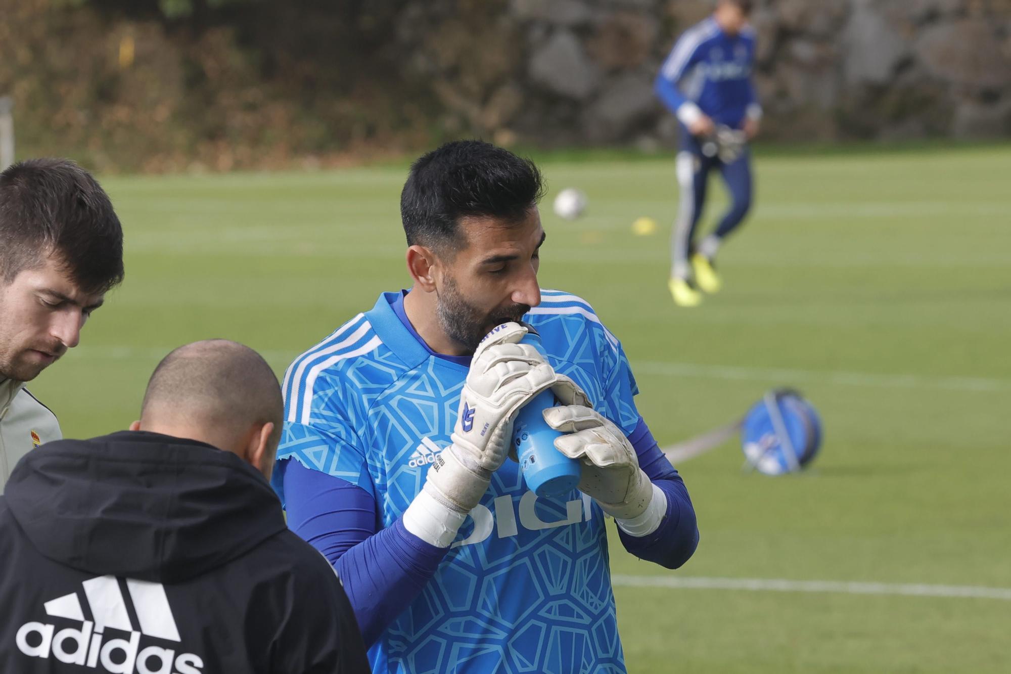 Las imágenes del entrenamiento del Oviedo