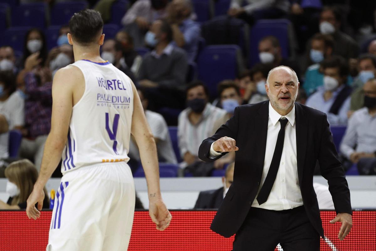 El entrenador del Real Madrid, Pablo Laso.