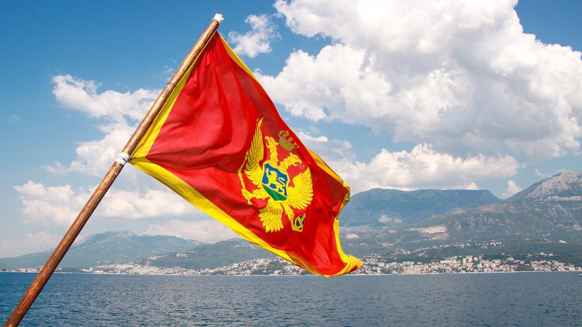 Bandera de Montenegro.