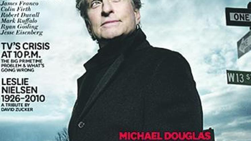 Douglas, en la portada de la revista.