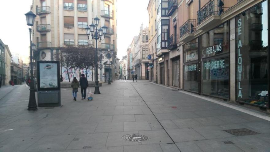 Plaza de Sagasta, esta mañana.