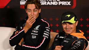George Russell y Lando Norris George Russell y Lando Norris