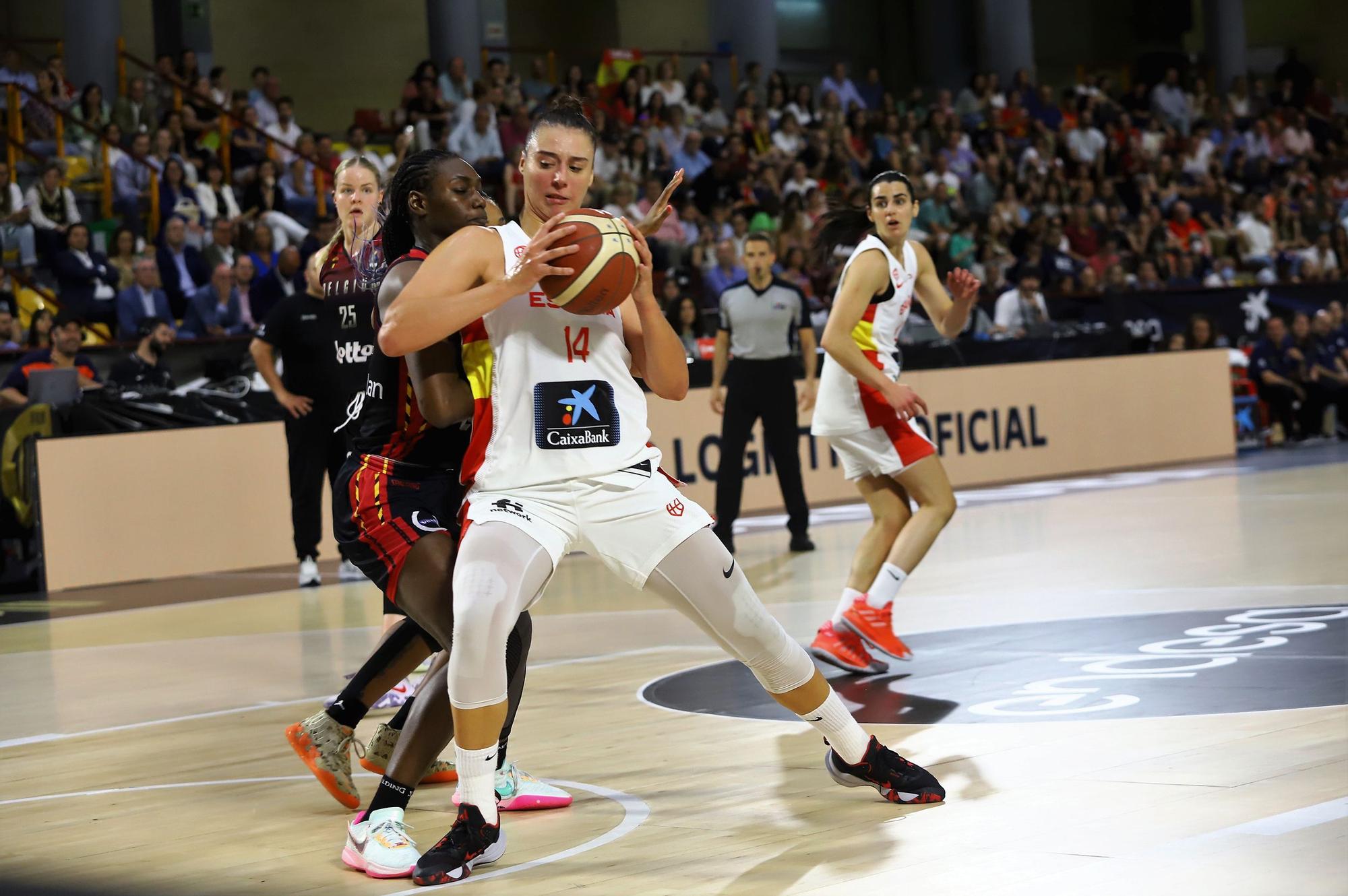 La selección española femenina de baloncesto ante Bélgica, en imágenes