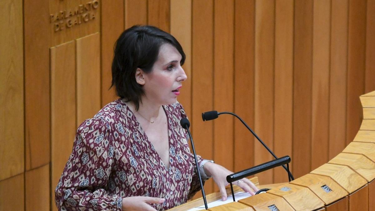 María Jesús Lorenzana en la Cámara gallega