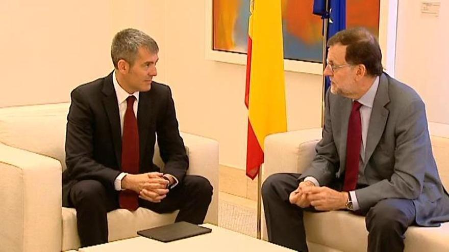 Rajoy inicia con Coalición Canaria la ronda de conversaciones