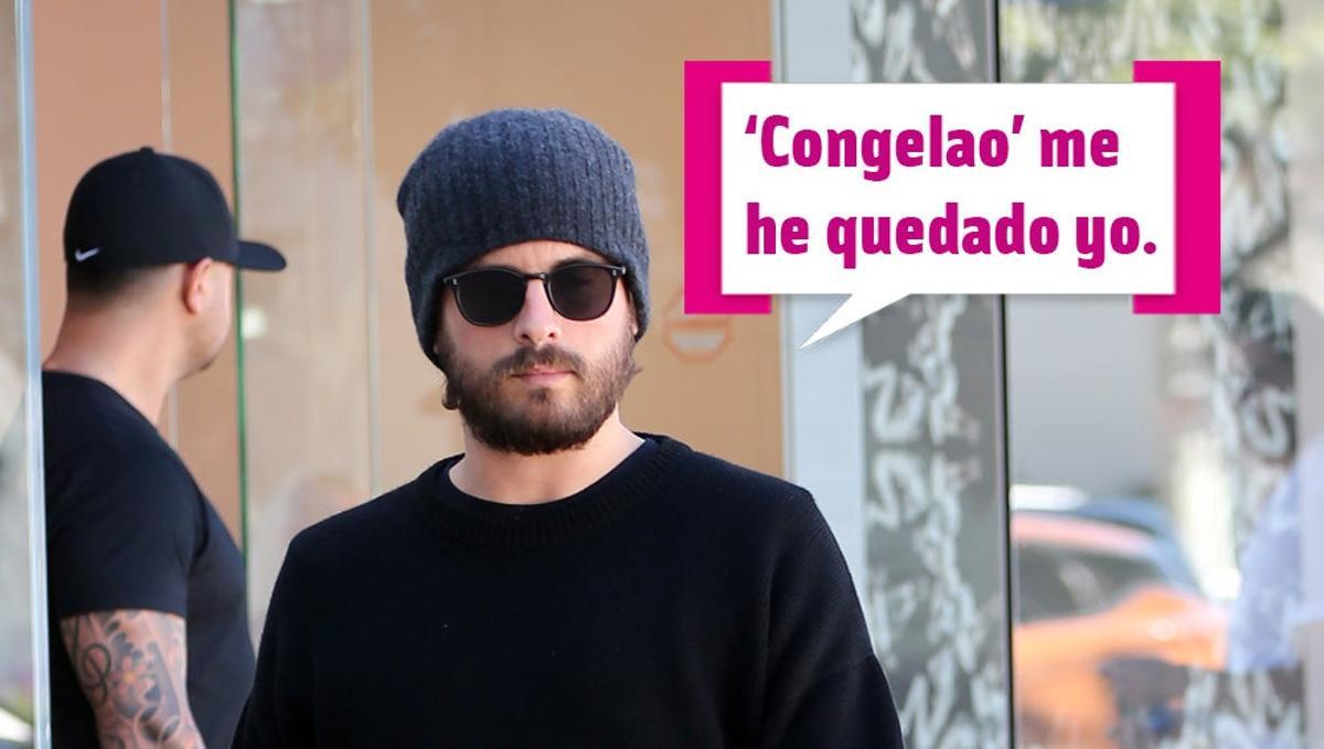 Scott Disick se queda 'congelao'