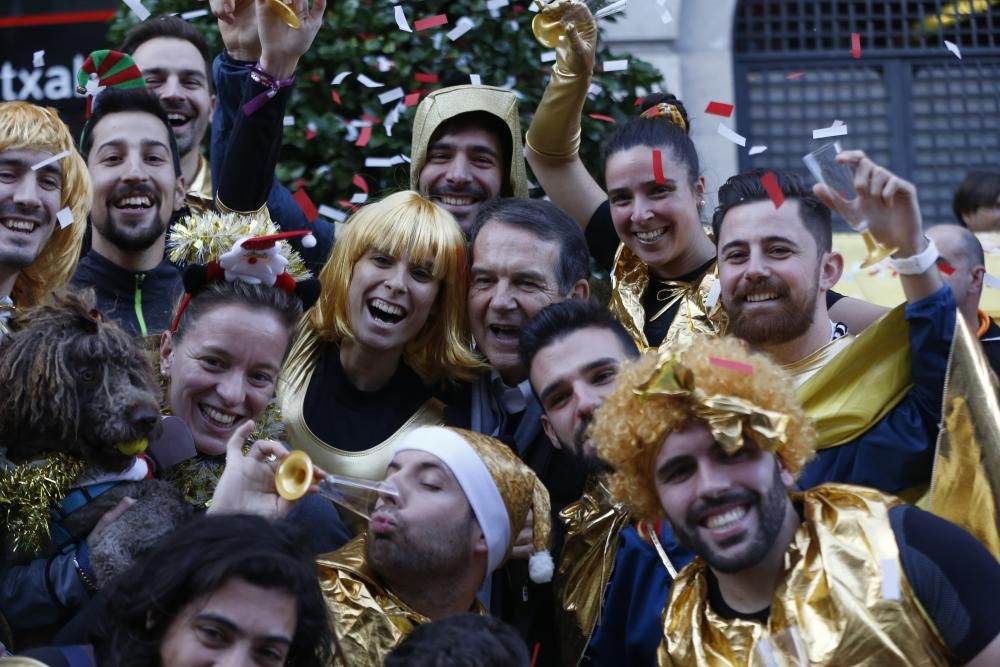 Miles de participantes celebraron el fin de año por el centro de Vigo