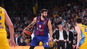 Ricky Rubio en el partido ante Maccabi Tel Aviv