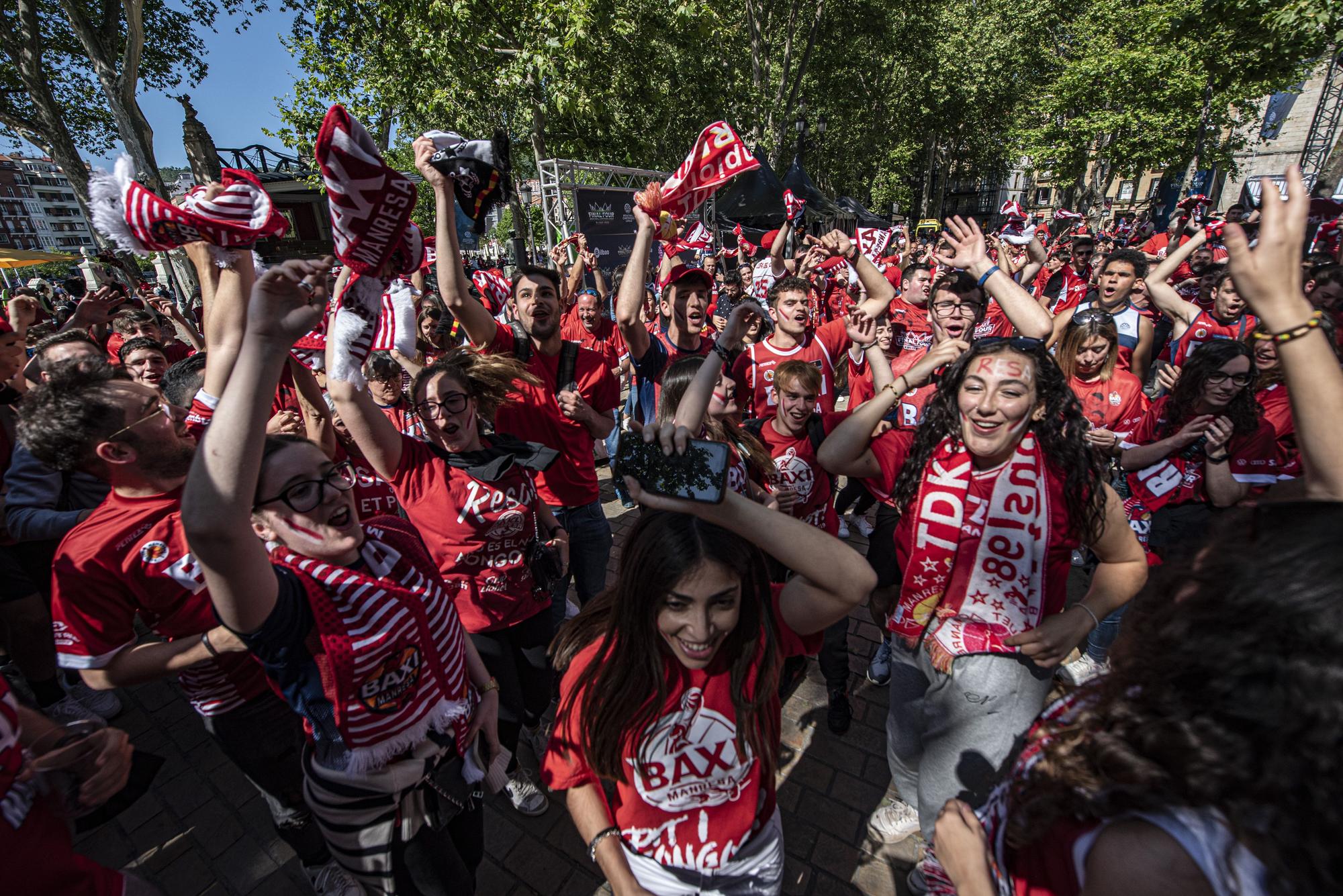 #RoadtoBilbao: Les millors imatges de l'afició abans de la gran final Baxi-Tenerife