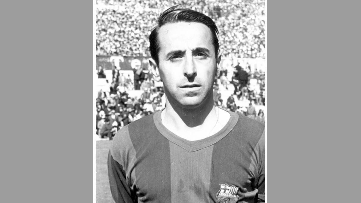 Flotats con la camiseta del FC Barcelona. La defendió en 113 partidos oficiales en los que anotó 4 goles y ganó nueve títulos