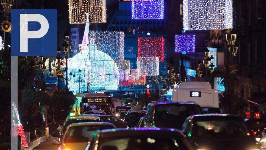 ¿Dónde aparco el coche para ver las luces de Navidad de Vigo?