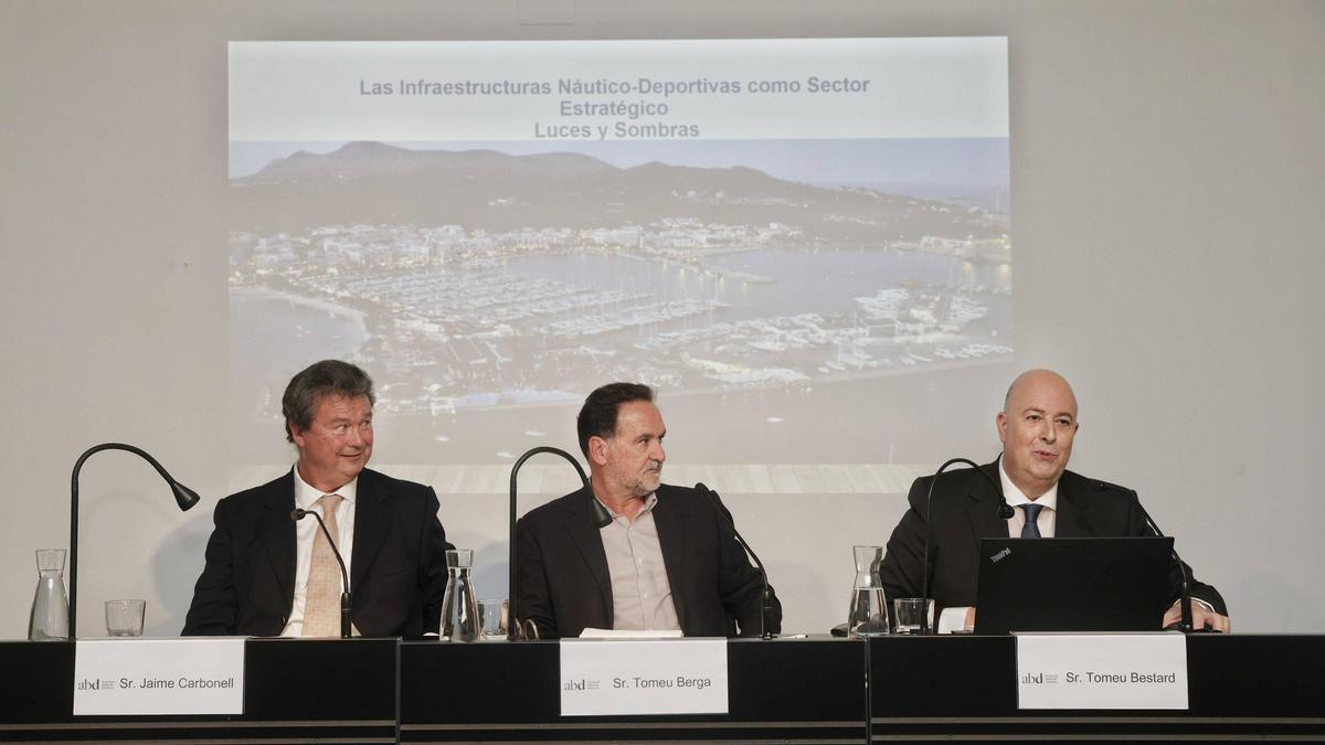 El CEO de Alcúdiamar, a la derecha, resaltó el buen momento del sector náutico de Baleares