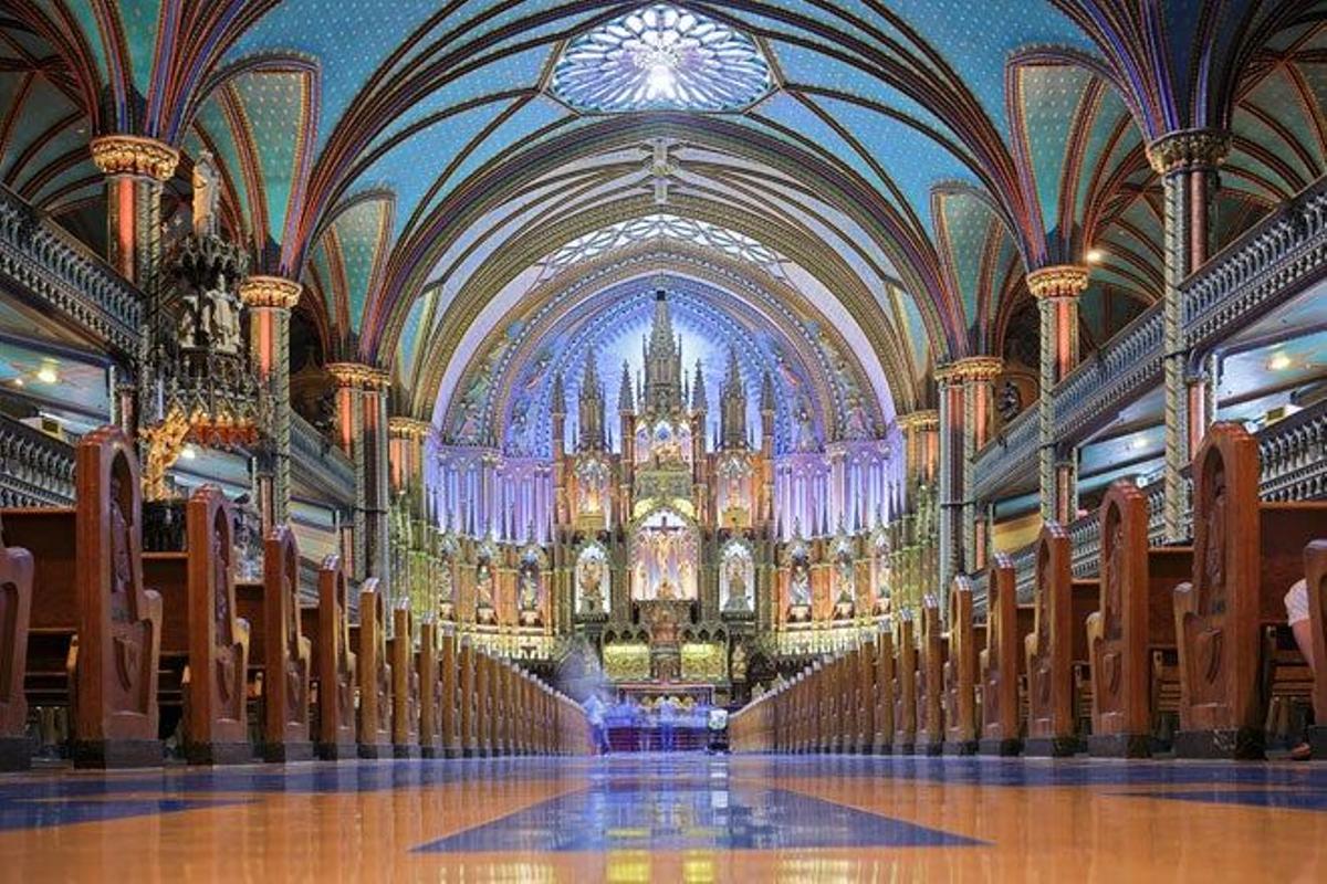interior Basílica de Notre Dame de Montreal