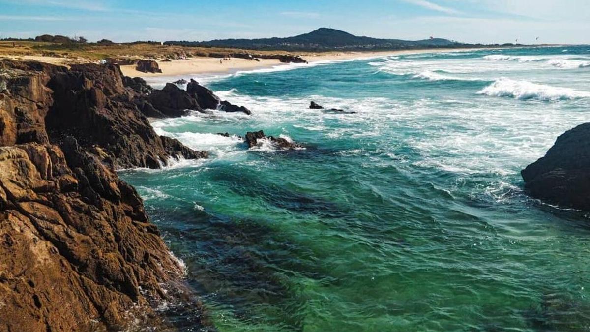 La playa de las Rías Baixas en la que se han rodado varios proyectos audiovisuales.