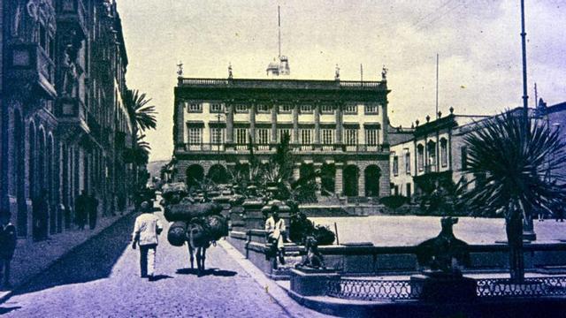 La plaza de Santa Ana entre 1890 y 1900. | FEDAC