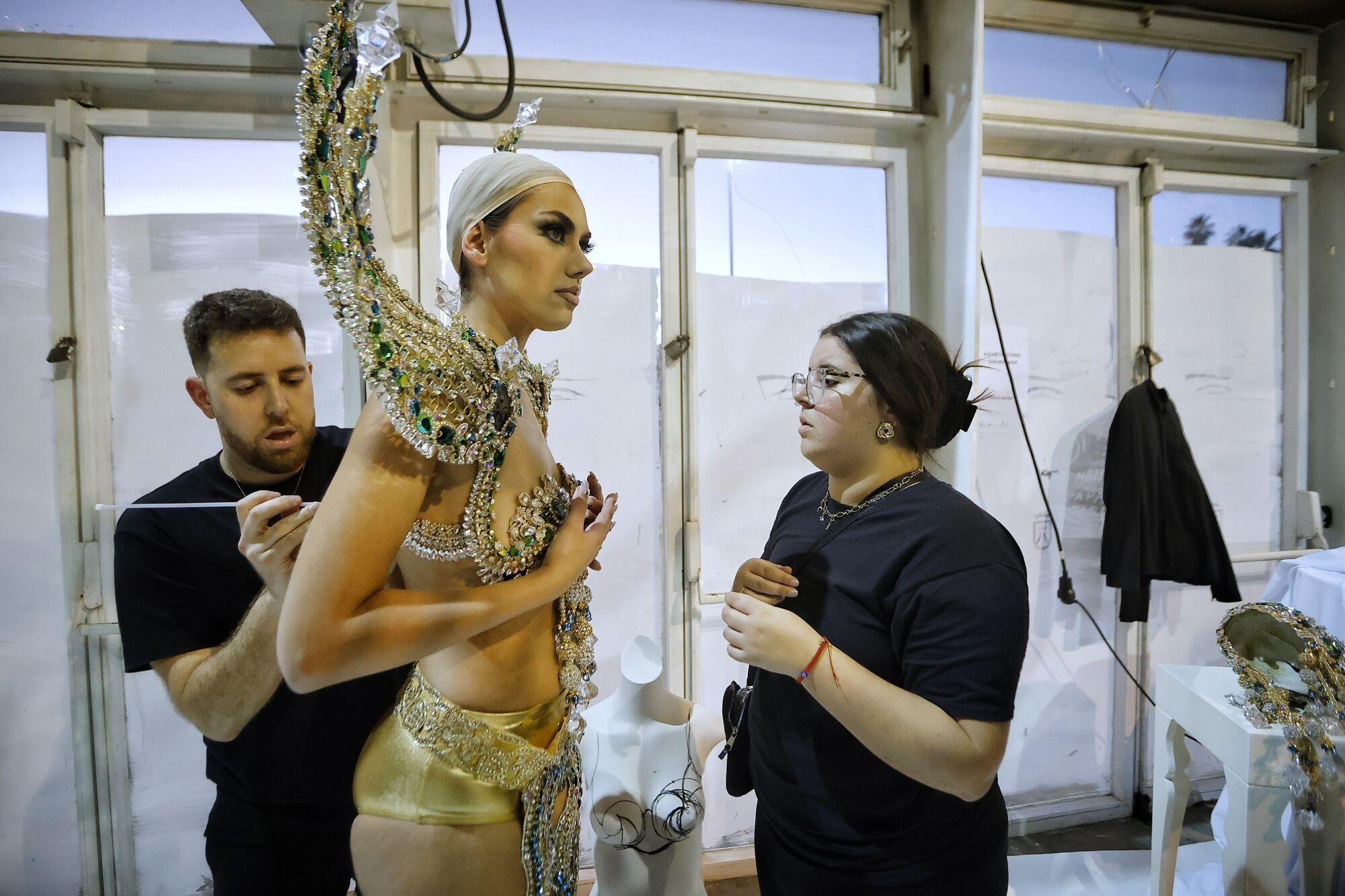 Backstage de la Gala de la Reina de Santa Cruz de Tenerife