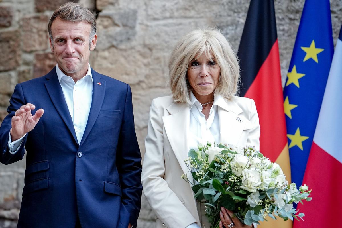 El presidente francés, Emmanuel Macron, y su esposa, Brigitte Macron, en una imagen de archivo.