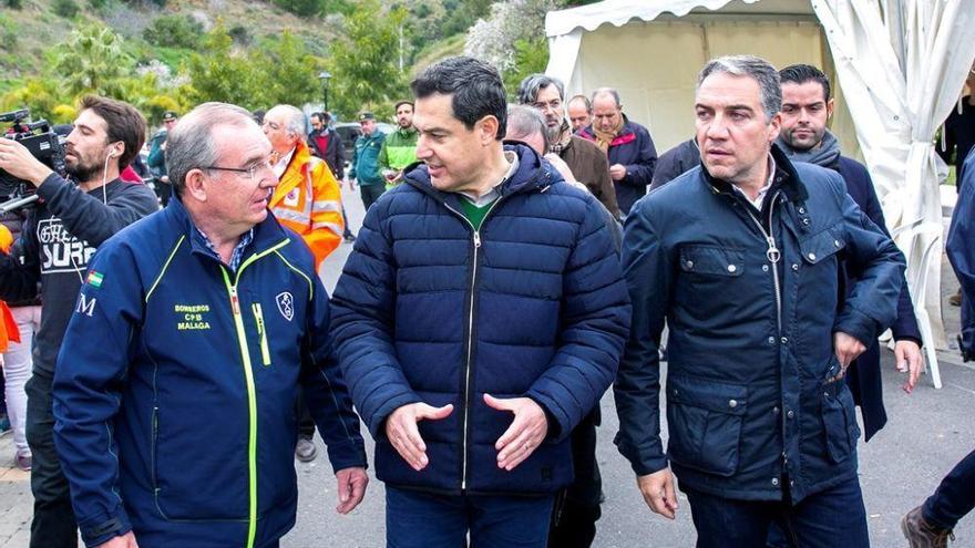 Moreno, en Totalán, durante el operativa de búsqueda del pequeño Julen.