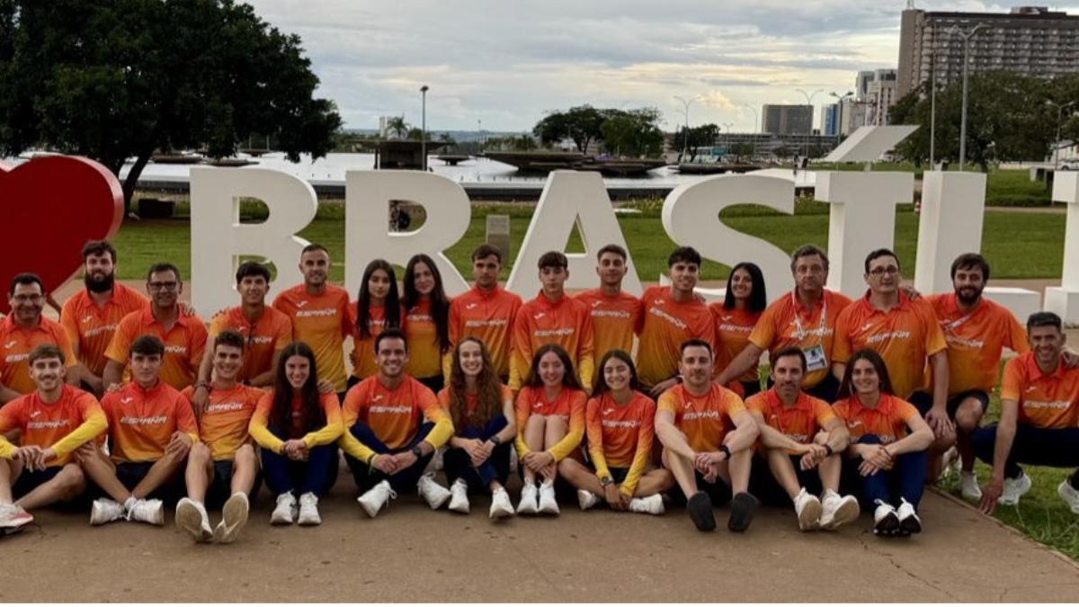 La selección española, a por todas en Brasilia