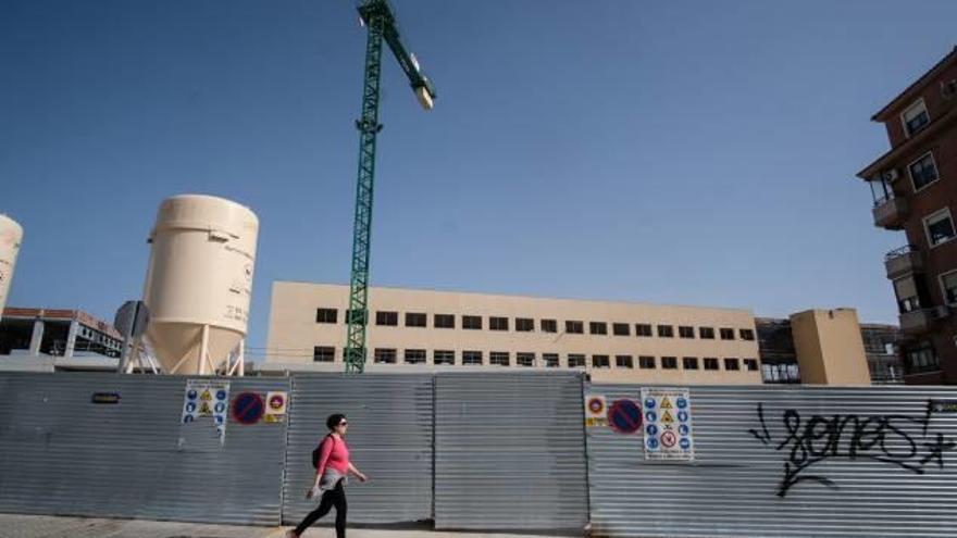 El instituto de Secundaria Azorín en obras.