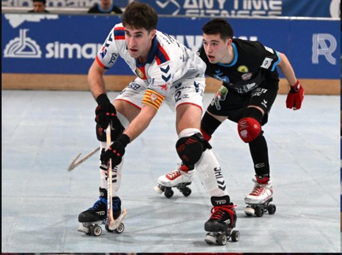 Marc Carol, capità durant el partit contra el Saint-Omer
