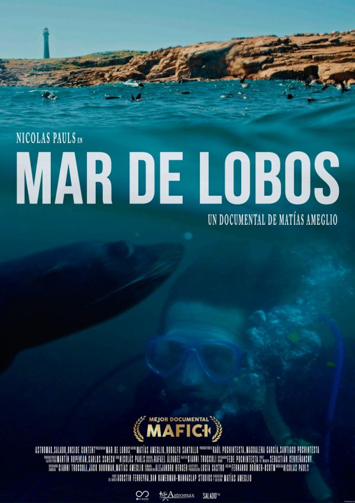 Cartel de &quot;Un mar de lobos&quot;.