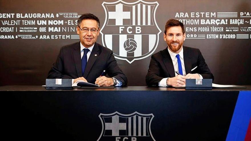 Messi estampa una firma que vale 700 millones